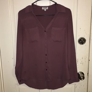 Long sleeve button up portofino shirt from Express